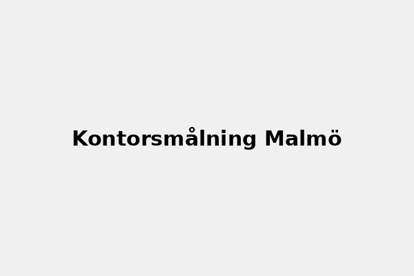 Trapphusmålning i Malmö