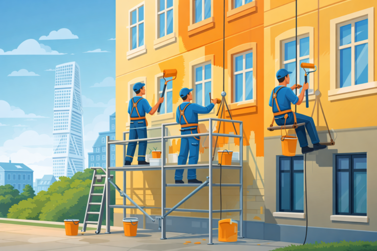 Fasadmålning i Malmö